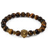 Modern Leopard Tiger Eye Lion Head Elegant Bracelet Owl Buddha Bead Luxury Bracelets Bangles Skull Charm Natural Stone Bracelet Yoga Jewelry For Men And Women