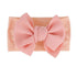 Baby Accessories Infant Baby Girl Cute Bow Headband Newborn Solid Headwear Headdress Nylon Elastic Hair Band Bow For Girls