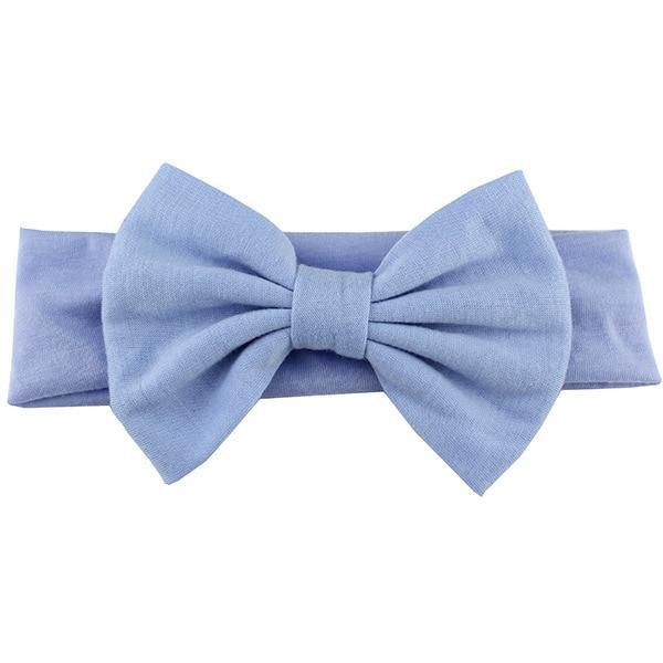 Cotton Elastic Newborn Baby Girls Solid Color Headband Bowknot Hair Band Children Infant Headband Bow for kids