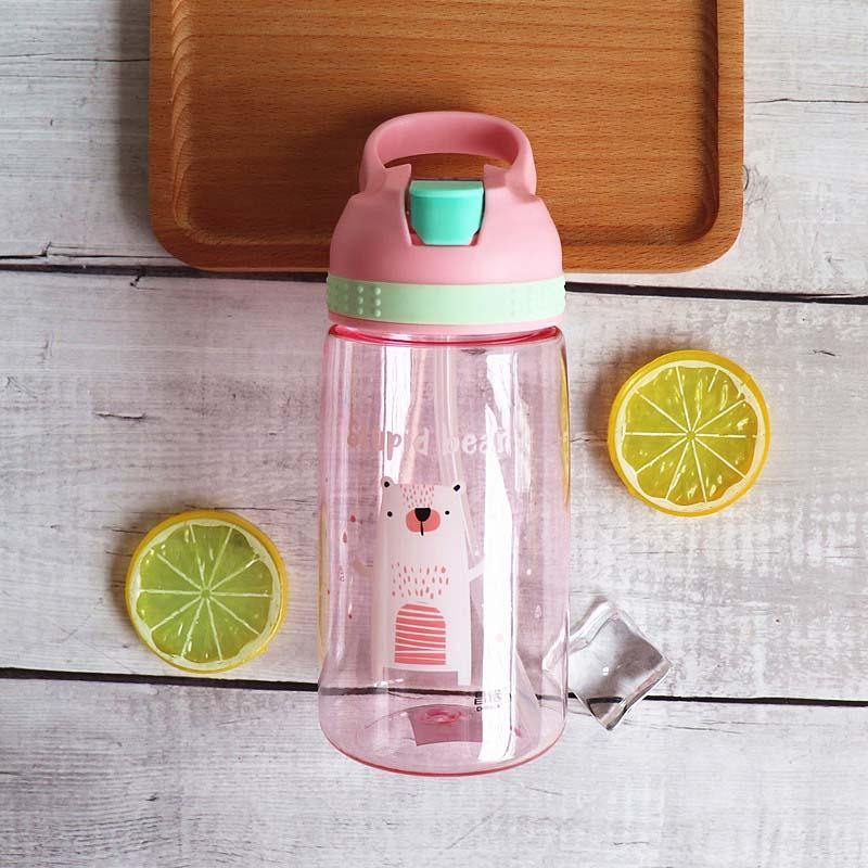 Baby Bottle Infant Newborn Cup Children Learn Feeding Drinking Bottle Kids Straw Juice Water Bottles For Kids