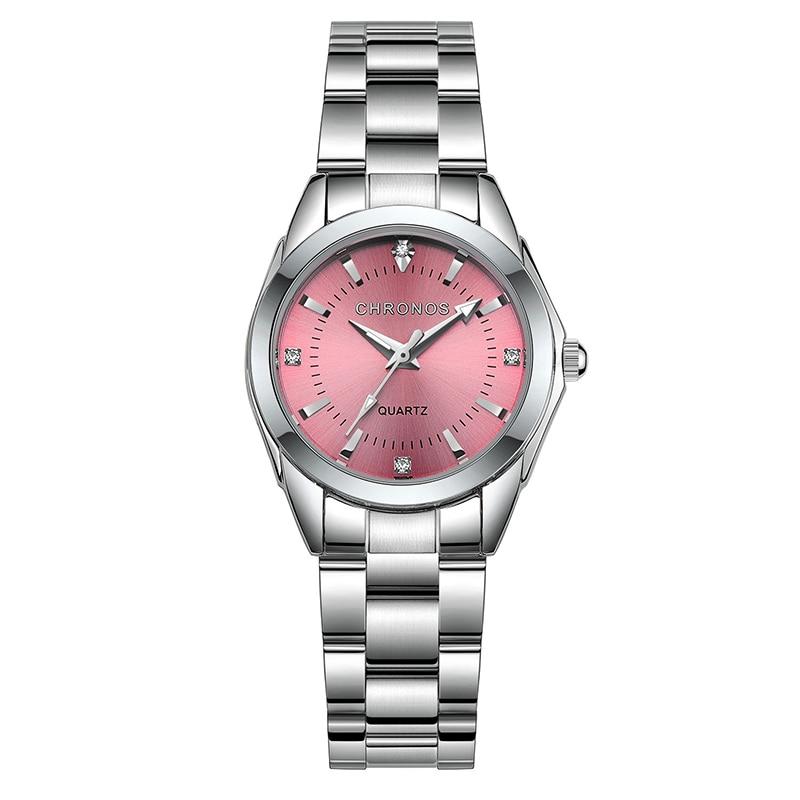 New STEVVEX Women Luxury Rhinestone Stainless Steel Quartz Watches Ladies Business Watch WIth  Japanese Quartz Movement For Women and Girls