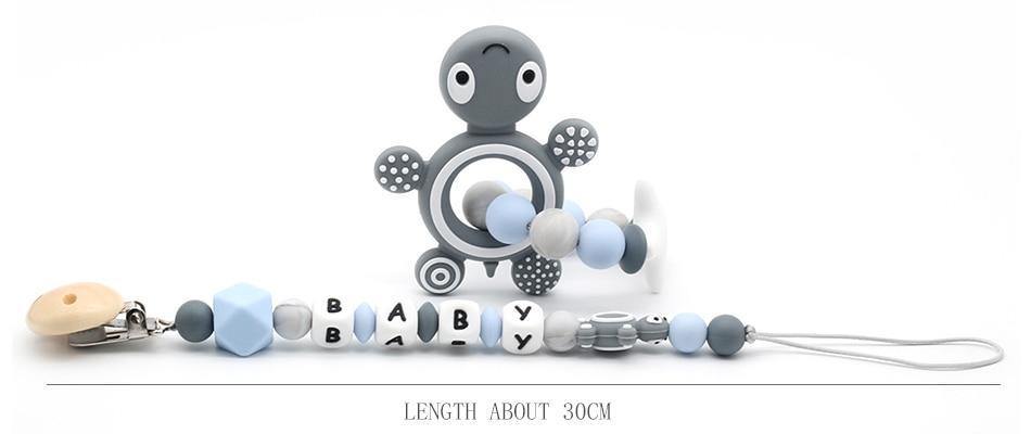 Modern Handmade Pacifier Clips Holder Chain Teething Silicone Pacifier Chains Holder For Baby For Pacifier