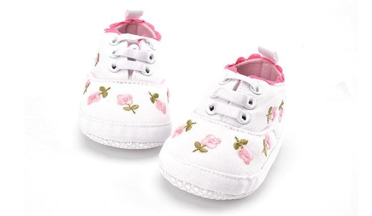 Baby Girl Shoes White Lace Soft Shoe Prewalker Walking Toddler Kids Shoes First Walker