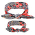 Mother & Baby Headbands Print Floral Elastic Hair Bands Parent-Child Hair Accessories Bow For Baby Girls Bow in Modern Design