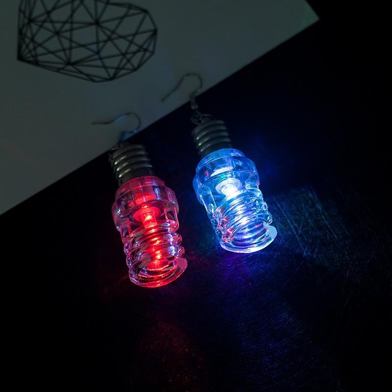 New RGB Design Funny Trend Light Bulbs Epic Drop Earrings For Women In Fashion Light New Popular Trendy Unique Deisgn For Her