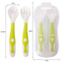 Baby Own Spoon and Fork Set With Travel Safe Case Toddler Babies Children Feeding Training Spoon Easy Grip Heat-Resistant Spoon