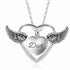 Personalized 925 Stainless Steel Heart Lives in Heaven Locket Heart Cremation Memorial ashes Urn Fashion Necklace Jewelry