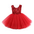 Fancy Wedding Dress Sleeveless Sequins Party Dress For Baby Girl Summer Dresses In Luxury New Elegant Design