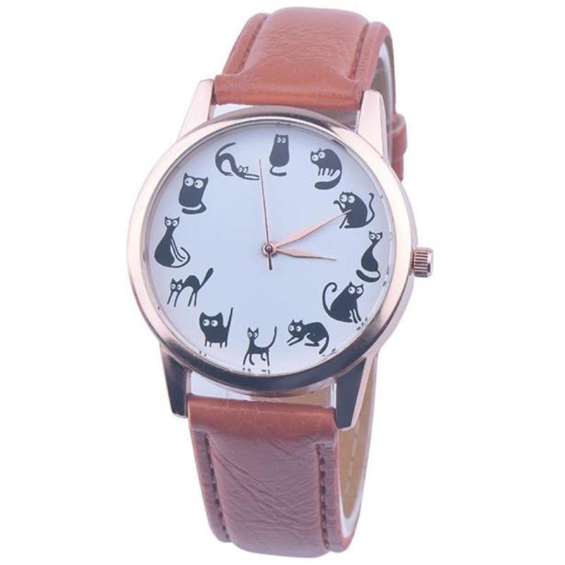 Women Cat Watch Classic Quartz Watch Brand Casual Elegant Watch in 8 Colors Hot Sale For Women Ladies and Girls