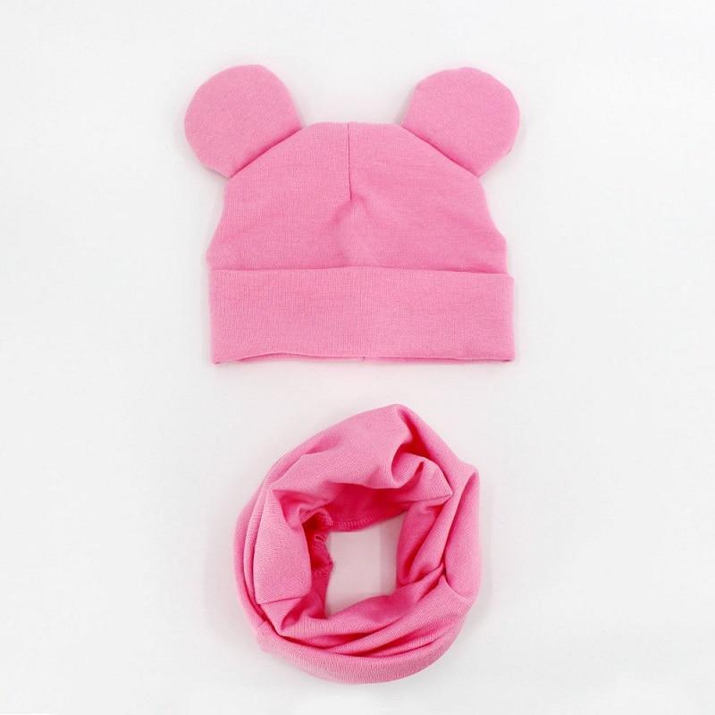 Baby Hat Cotton Ear Cap For Boys And Girls Winter Hat Scarf Set Children Boys Cap Scarf