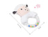 Modern Luxury Baby Rattle Toys Rabbit Plush Baby Cartoon Bed Toys for Newborn Educational Toy Rabbit Bear Hand Bells For Kids and Baby