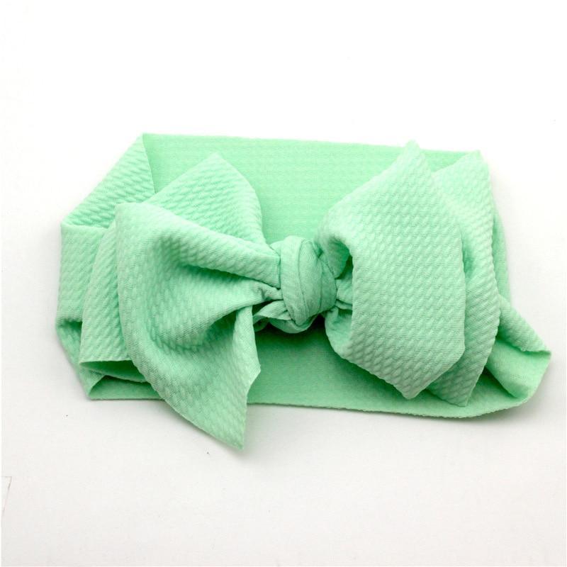 Adjustable Big Bow Headwrap  Top Knot Headbands Over Sized Bow Hair Turban for Newborn Girl