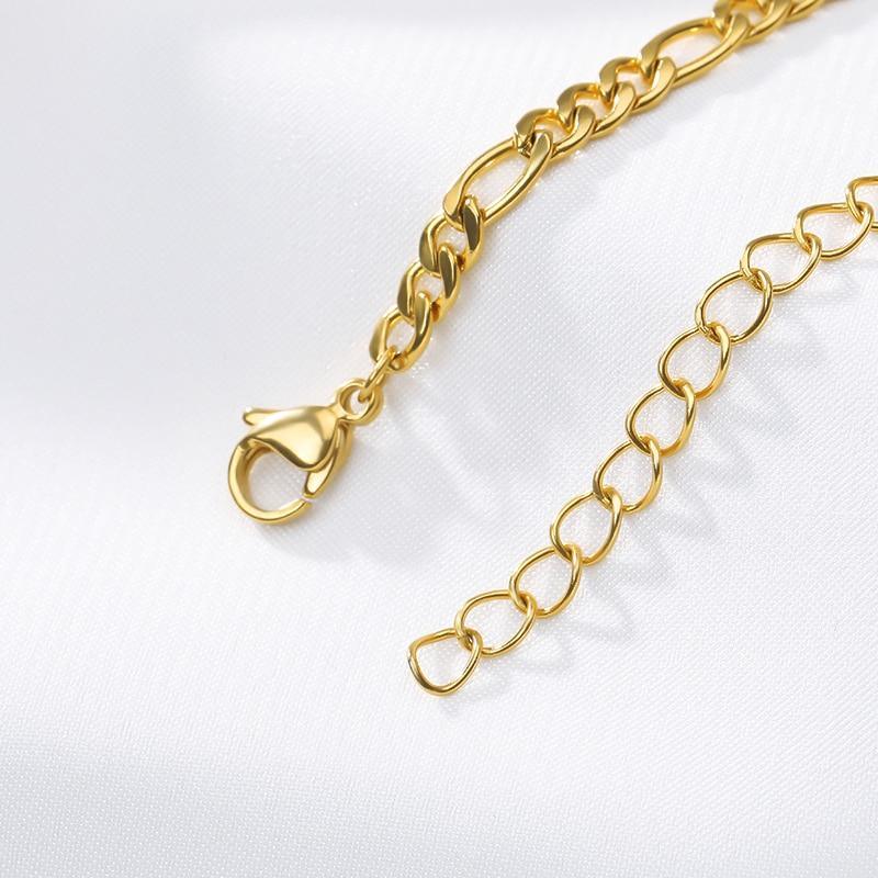 Luxury Gold  Alphabet Leg Bracelets For Women and Men  Foot Jewelry Stainless Steel Feet Chain Anklet In Modern Unique Style