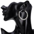 Modern Fashion Trendy Stunning Glass Rhinestone Gems Luxury Hoop Earrings For Women Elegant Jewelry Fashion Earrings