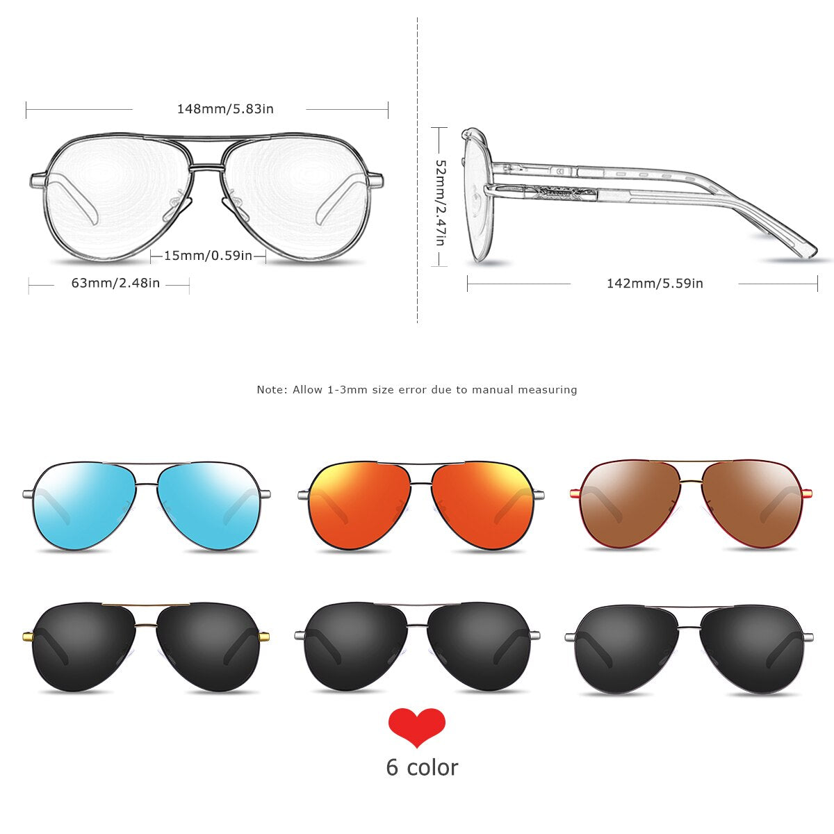 Luxury Elegant Universal Poalrized Fashion Sunglasses Hot Aviation and Pilot Retro Classic Style With Polarized UV400 Protection Driving Sun Glasses Male Oculos de sol