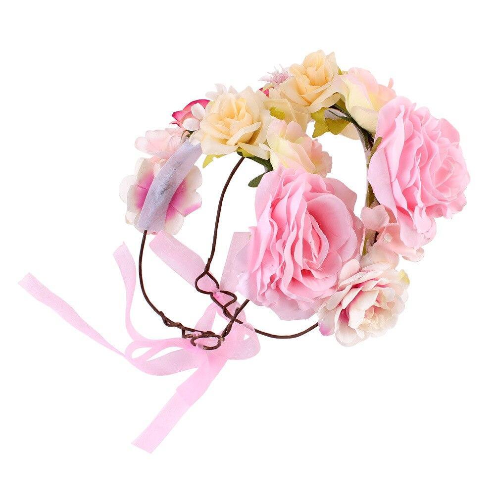 Luxury Handamde Mommy and Baby  Flower Headband Large Flower Crown Mother Kids Flowers  Headwear For Celebration