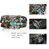 BOHO Tibet Stone Feather Multilayer Leather Bracelet Eye Fish Charms Beads Bracelets For Men Vintage Punk Wrap Wristband Cool Jewelry