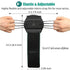 Black Universal Wristband Phone 4"-6.5" inch Sports Armband For Cycling Gym Workout Arm Band Mobile Phones Holder