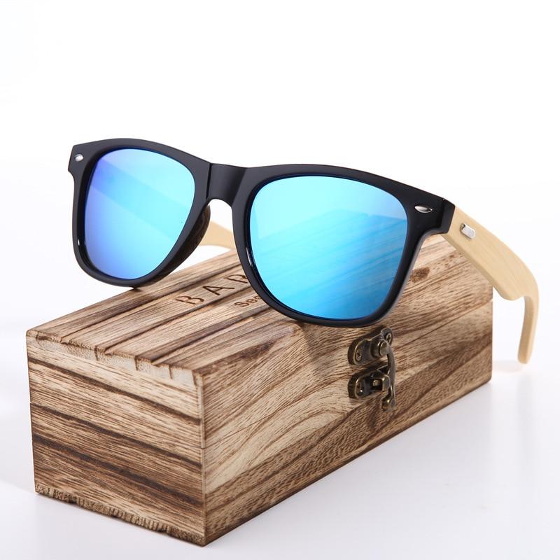 New Pink Sunglasses Wood Bamboo Sunglasses Fashion Mirror Sunglasses Brand Designer Glasses For Women and Men With UV400 Protection