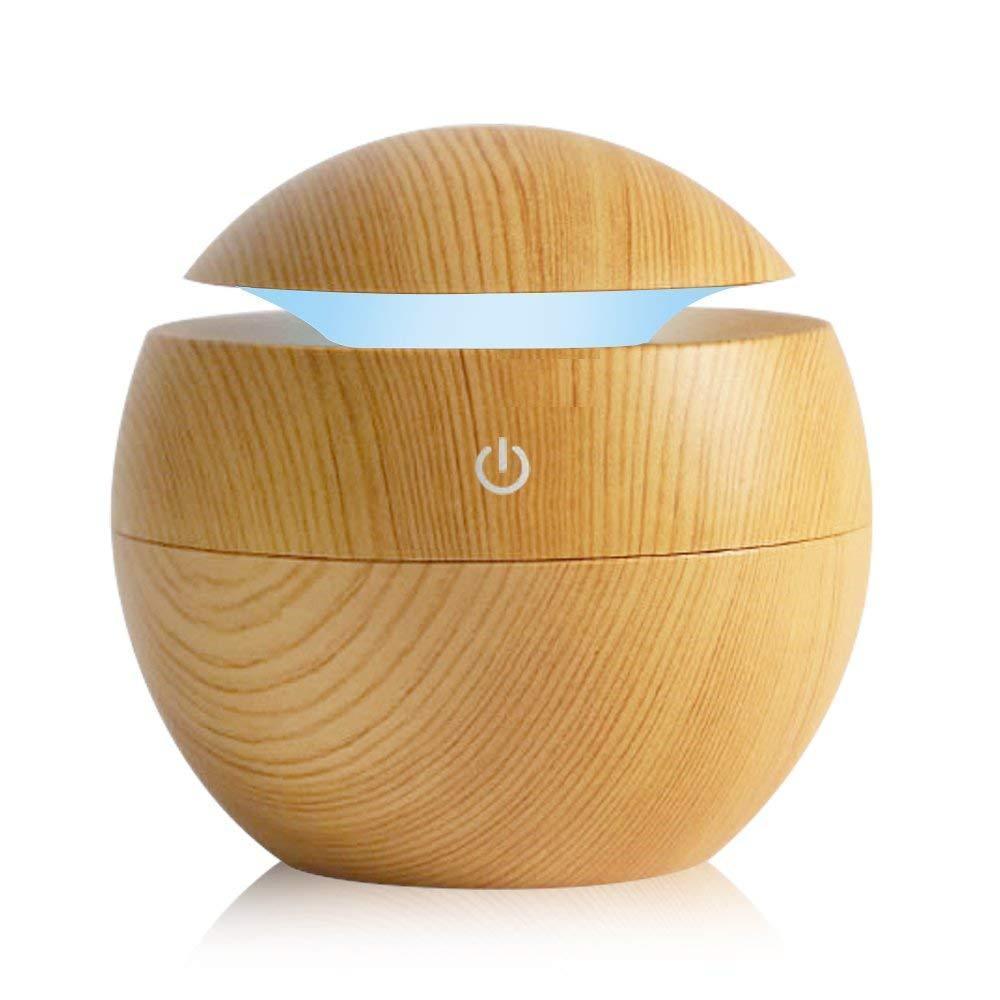 130ML USB Aroma Diffuser  Ultrasonic Cool Mist Humidifier Air  7 Color Change LED Night Light For Office Home