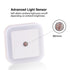 STEVVEX Wireless Sensor LED Night Light with  EU and  US Plug Mini Square Night Lights For Baby Room Bedroom Corridor Lamp multi purpose