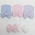 Newborn Baby Girls Striped Headband Headwear Toddler Soft Hat with Bow For Baby Girls