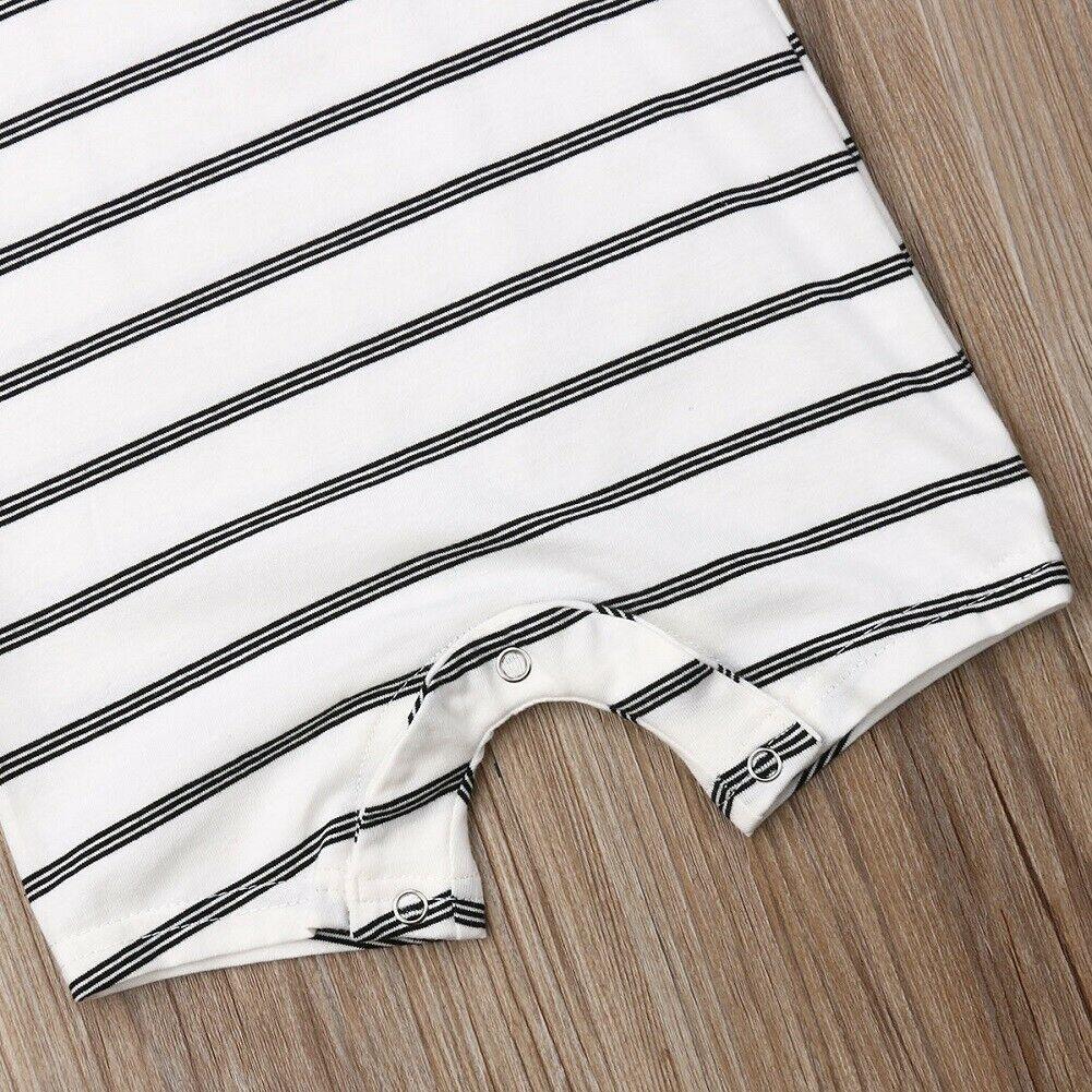 Summer Clothing Newborn Infant Baby Boy/Girl Striped Romper Sleeveless Outfit Jumpsuit Pajamas