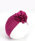 New Fashion Elegant Flower Baby Hat Newborn Elastic Baby Turban Hats for Girls In Modern Design