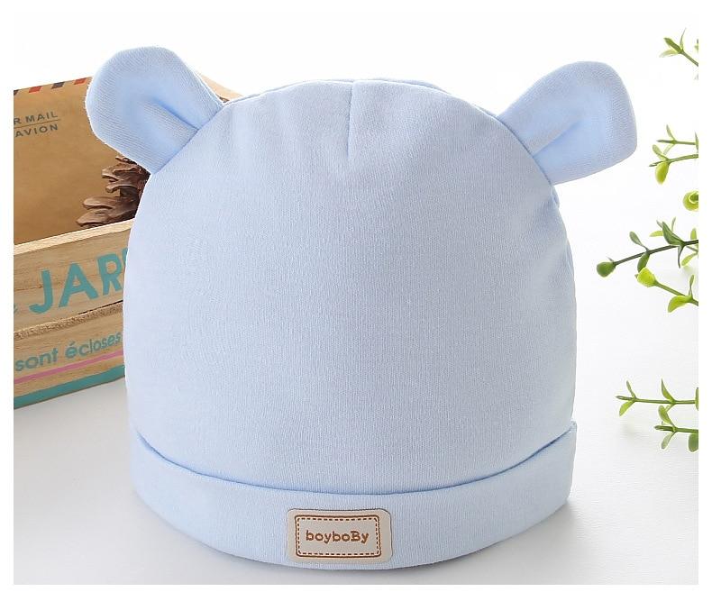 Moden Trend Newborn Baby Accessories 100% Cotton Baby Hats Double Cotton Hat Baby Sleep Caps for Kids