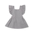 Modern Summer Casual Cute Infant Kids Baby Girl Summer Color Ruffle Princess Party Dress Clothes