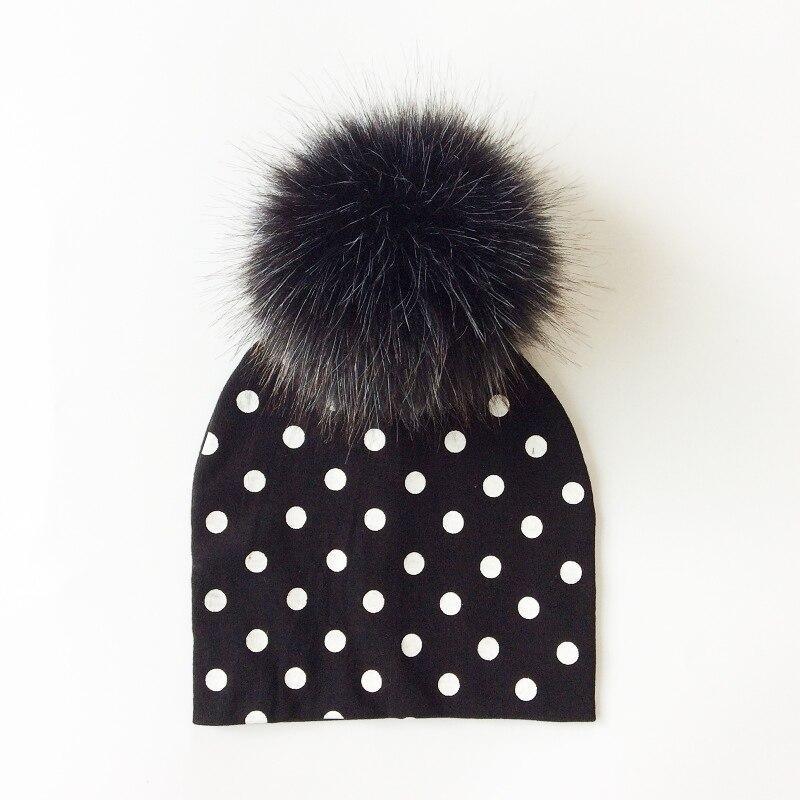 Luxury Modern Baby Hat Cotton Printing Hat With Pompon For Girls Autumn Winter Boys Caps Children Bonnet For Kids