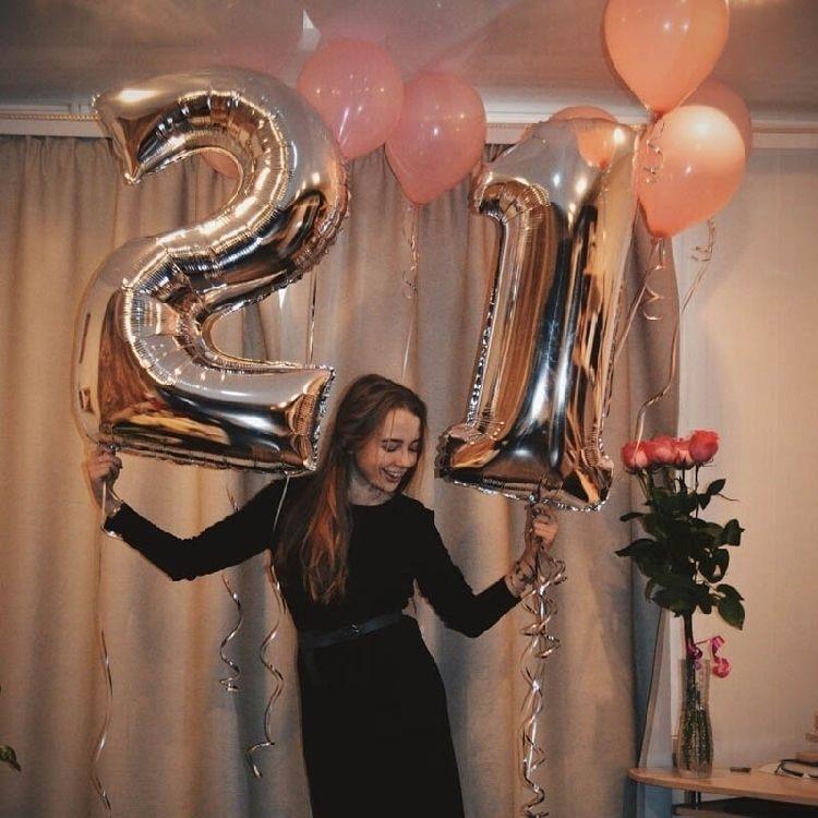 NEW Big Modern 32inch Luxury  Number Foil Helium Balloons For Birthday Party and Celebrations Modern Decoration