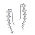 Luxury Shiny Crystal 925 Sterling Silver Earrings For Women In Fashion Style