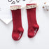 New Kids Stretchable Socks Toddlers Girls Big Bow Knee High Long Soft Cotton Lace Baby Comfortable Colorful  Socks