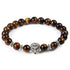 Modern Leopard Tiger Eye Lion Head Elegant Bracelet Owl Buddha Bead Luxury Bracelets Bangles Skull Charm Natural Stone Bracelet Yoga Jewelry For Men And Women