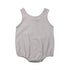 Modern Retro Summer Newborn Baby Girl / Boy Sleeveless Button Bodysuit Outfits Set Romper In elegant Deisgn