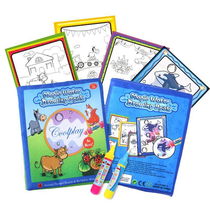 Coolplay  Magic Water Drawing Book Coloring Book Painting Board Doodle Book in Drawing Toys Educational Toys