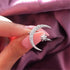 New Fashion Crytal Ring Moon & Star Dazzling Open Finger Rings for Women Girls Wedding Engagement Jewelry Gift