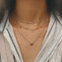 Charm Shiny Gem Crystal Star Bead Chain Tassel Pendant Multilayer Clavicle Neckace Women Boho Gold Party Jewelry