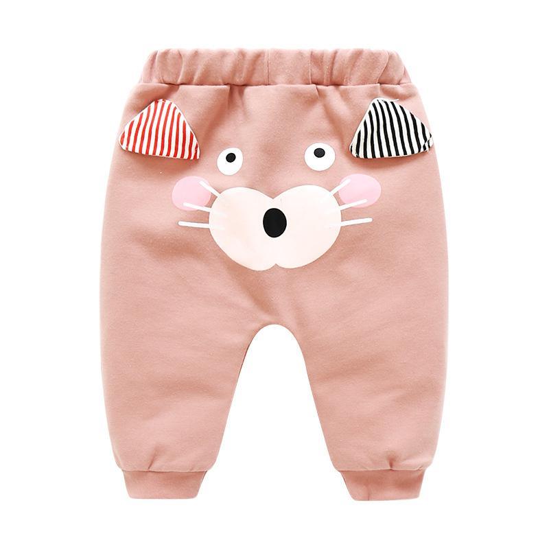 Modern Baby Boys Girls Cartoon Pants Spring High Waist Guard Belly Trousers Print Bottoms In Interesting Style For Girls And Boys