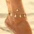 Bohemian Eagle Sequins Anklets For Women Fashion Gold Color Bracelet Anklet  Foot Accessories