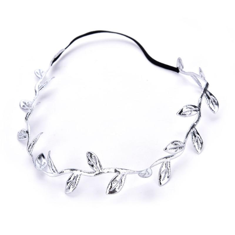 Luxury Modern Gold Silver Leaves Hairbands Summer Hair Accessories Bridal Trendy Jewelry For Mother and  Daughter