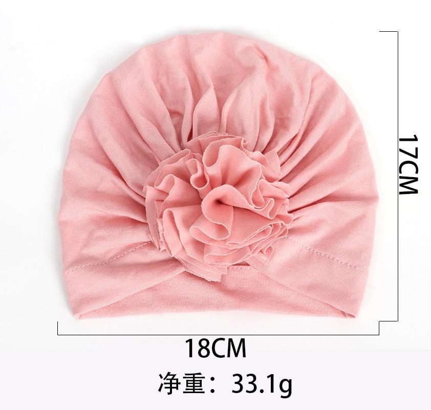 New Fashion Elegant Flower Baby Hat Newborn Elastic Baby Turban Hats for Girls In Modern Design