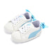 Baby Boy Girl Classic Sports Sneakers Newborn PU Leather Non-slip First Walkers With Bow Infant Toddler Soft Shoes