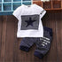 Baby Boy Clothes Winter Kids Clothes Sets T-shirt Pants Suit Star Printed Clothes Newborn  For Boys