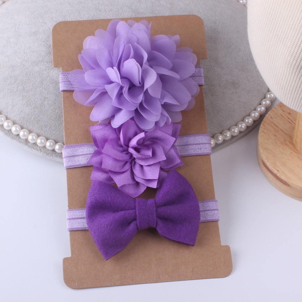 Bow Set Baby Girl Bows Hair Accessories Chiffon Flower Headband Bow knot Party Princess Dress Decoration For Girls Baby and Kids