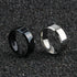 Luxury Modern ELegant Metalic Fashion Charm Jewelry Stainless Steel Black Rings For Men and Women