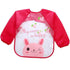 Waterproof Long Sleeve Girl Bibs Kids Burp Cloth Feeding Bib with Pocket Bib For Kids