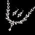 Exquisite Jewelry Sets For Women Wedding Party Jewelry Accessories Cubic Zircon Stud Earrings & Necklace Gift