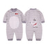 Modern Printed Jumpsuits Gentleman Autumn Long Sleeves Rompers Cotton Baby Clothes for Boys and Girls Outfits Style